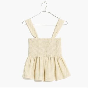 Texture & Thread Smocked Peplum Tank Top in Stripe